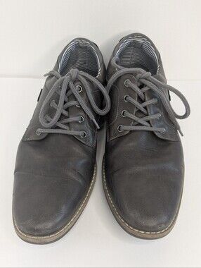 Men's Sonoma Size 10.5 Gray Oxford Dress Shoe Grey Blue Used Good Condition
